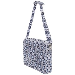 Blue Flowers Cross Body Office Bag by ConteMonfrey