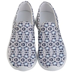 Blue Flowers Men s Lightweight Slip Ons by ConteMonfrey