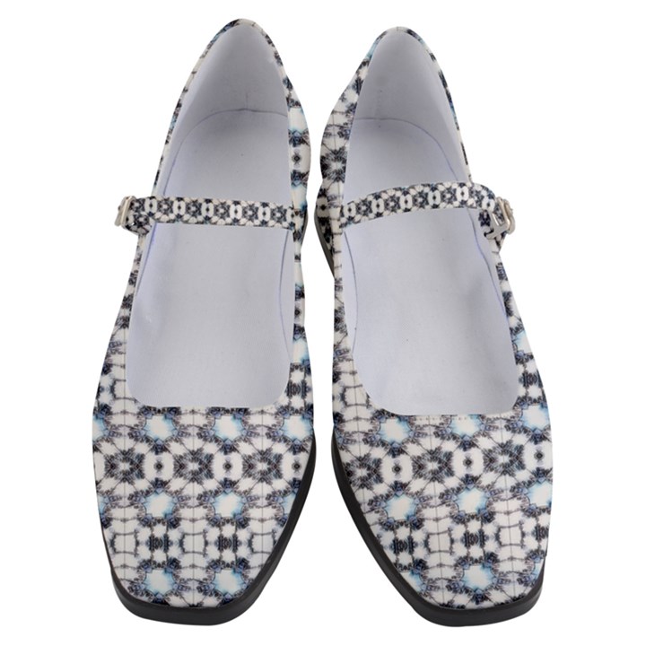 Blue Flowers Women s Mary Jane Shoes