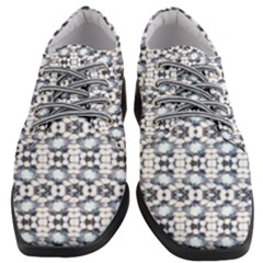 Blue Flowers Women Heeled Oxford Shoes by ConteMonfrey