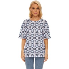 Blue Flowers Oversized Basic Tee by ConteMonfrey