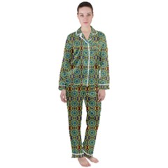 Colorful Sunflowers Satin Long Sleeve Pajamas Set by ConteMonfrey