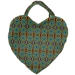 Colorful Sunflowers Giant Heart Shaped Tote by ConteMonfrey