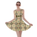 Abstracr Green Caramels Skater Dress View1