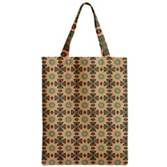 Abstracr Green Caramels Zipper Classic Tote Bag by ConteMonfrey