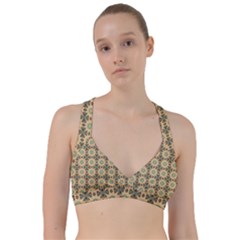 Abstracr Green Caramels Sweetheart Sports Bra by ConteMonfrey