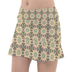 Abstracr Green Caramels Classic Tennis Skirt by ConteMonfrey