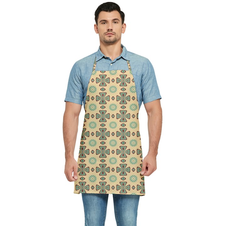 Abstracr Green Caramels Kitchen Apron