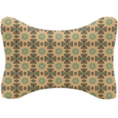 Abstract Green Caramels Seat Head Rest Cushion by ConteMonfrey