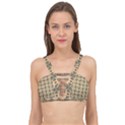 Abstract Green Caramels Cage Up Bikini Top View1