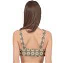 Abstract Green Caramels Cage Up Bikini Top View2