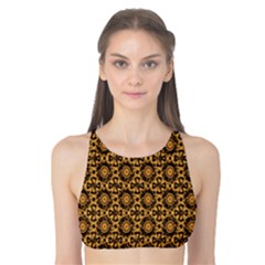 Cat Head Caleidoscope Tank Bikini Top by ConteMonfrey