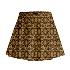 Cat Head Caleidoscope Mini Flare Skirt by ConteMonfrey