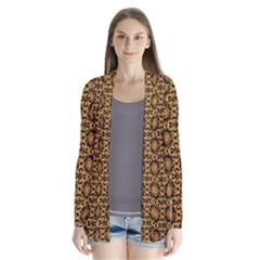 Cat Head Caleidoscope Drape Collar Cardigan by ConteMonfrey