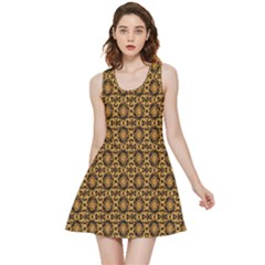 Cat Head Caleidoscope Inside Out Reversible Sleeveless Dress by ConteMonfrey