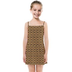 Cat Head Caleidoscope Kids  Summer Sun Dress by ConteMonfrey