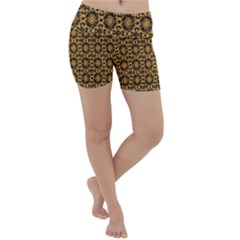 Cat Head Caleidoscope Lightweight Velour Yoga Shorts by ConteMonfrey