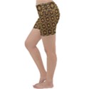 Cat head Caleidoscope Lightweight Velour Yoga Shorts View2