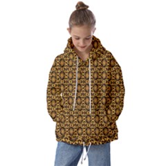 Cat Head Caleidoscope Kids  Oversized Hoodie by ConteMonfrey