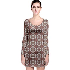 Spain Vibes Long Sleeve Bodycon Dress by ConteMonfrey