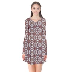 Spain Vibes Long Sleeve V-neck Flare Dress by ConteMonfrey