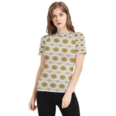 Abstract Petals Women s Short Sleeve Rash Guard by ConteMonfrey