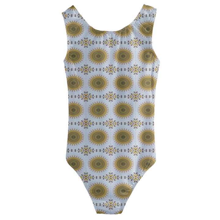 Abstract Petals Kids  Cut-Out Back One Piece Swimsuit