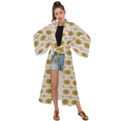 Abstract Petals Maxi Kimono by ConteMonfrey