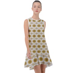 Abstract Petals Frill Swing Dress by ConteMonfrey