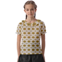 Abstract Petals Kids  Frill Chiffon Blouse by ConteMonfrey