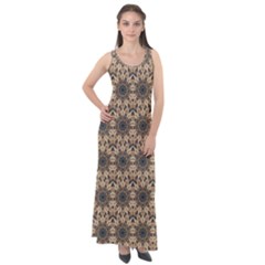 Abstract Dance Sleeveless Velour Maxi Dress by ConteMonfrey