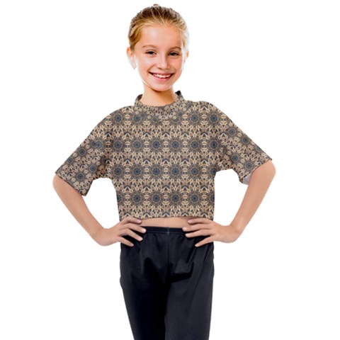 Abstract Dance Kids Mock Neck Tee by ConteMonfrey