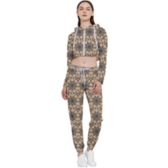 Abstract Dance Cropped Zip Up Lounge Set by ConteMonfrey