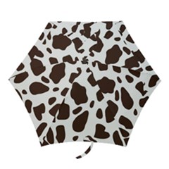 Cow Spots Brown White Mini Folding Umbrellas by ConteMonfrey