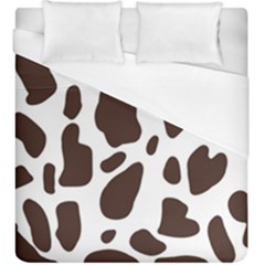 Cow Spots Brown White Duvet Cover (king Size) by ConteMonfrey