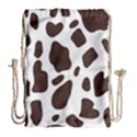 Cow spots brown white Drawstring Bag (Large) View1