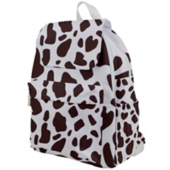 Cow Spots Brown White Top Flap Backpack by ConteMonfrey