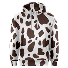 Cow Spots Brown White Men s Overhead Hoodie by ConteMonfrey