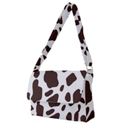 Cow Spots Brown White Full Print Messenger Bag (s) by ConteMonfrey