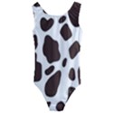 Cow spots brown white Kids  Cut-Out Back One Piece Swimsuit View1