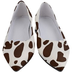 Cow Spots Brown White Women s Block Heels  by ConteMonfrey