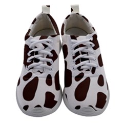 Cow Spots Brown White Women Athletic Shoes by ConteMonfrey