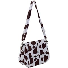 Cow Spots Brown White Saddle Handbag by ConteMonfrey