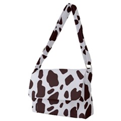 Cow Spots Brown White Full Print Messenger Bag (m) by ConteMonfrey