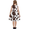 Cow spots brown white Kids  Frill Swing Dress View4