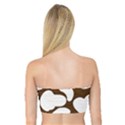 Brown white cow Bandeau Top View2