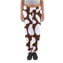 Brown White Cow Women s Jogger Sweatpants by ConteMonfrey