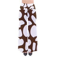 Brown White Cow So Vintage Palazzo Pants by ConteMonfrey