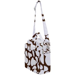 Brown White Cow Crossbody Day Bag by ConteMonfrey