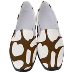 Brown White Cow Women s Classic Loafer Heels by ConteMonfrey